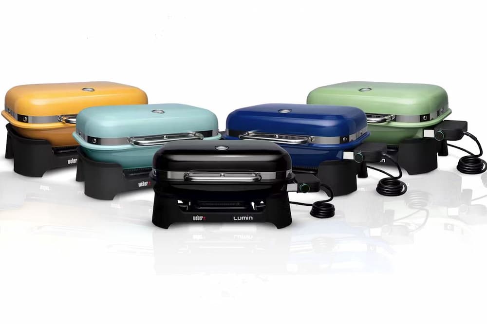 weber lumin electric grill colors